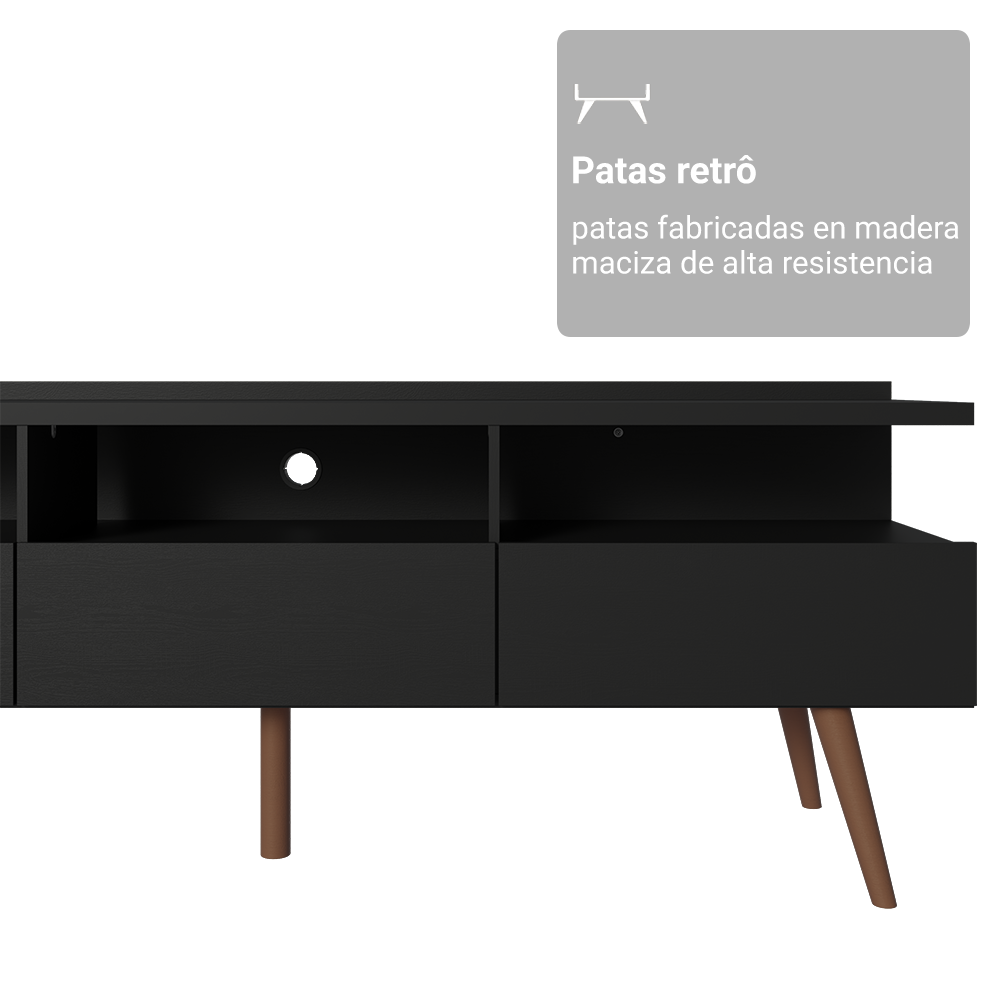 Mueble para TV Hasta 65'' Negro Londres