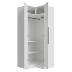 Clóset Modular Esquinero 190 cm 2 Puertas Blanco Neo Madesa