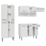 Cocina Compacta 229cm Blanco Emilly Top