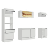 Cocina Integral 240cm Blanco Diamante