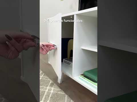 Mueble para TV hasta 55 Pulgadas 136 cm 2 Puertas Blanco Copenhague Madesa