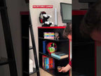 Escritorio Gamer 136 cm Negro/Rojo Madesa