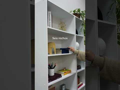 Estante Librero 6906 con Nichos Blanco