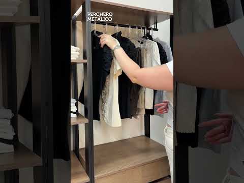 Clóset Modulado 6 Cajones 12 Niveles 210cm Marrón/Negro Valencia