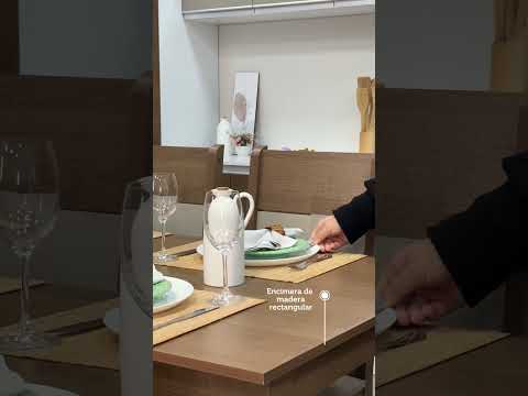 Conjunto de Comedor 6 Sillas Marrón/Crema Honduras Madesa