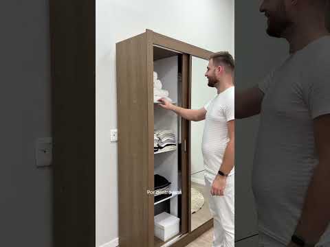 Clóset Matrimonial Monaco 3 Puertas Corredizas 1 con Espejo - Marron