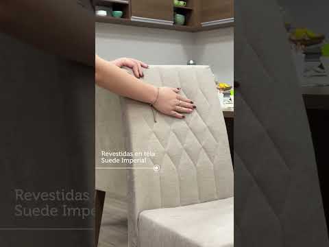 Juego de Comedor Mesa Encimera de Madera 8 Sillas Marrón/Imperial Leila