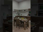 Conjunto de Comedor 4 Sillas Marrón/Beige Rosie Madesa