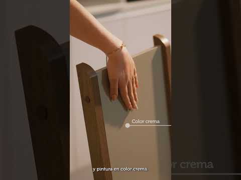 Juego de Comedor Mesa con Encimera de Vidrio y 4 Sillas Marrón/Crema/Beige Aline