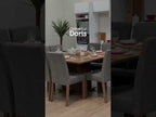Conjunto de Comedor 6 Sillas Marrón/Silver Doris Madesa