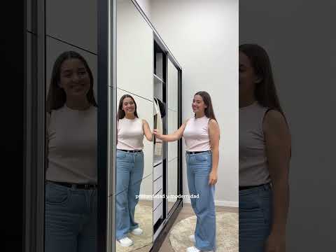Clóset Matrimonial 100% MDF Royale 3 Puertas Correderas de Espejo Blanco