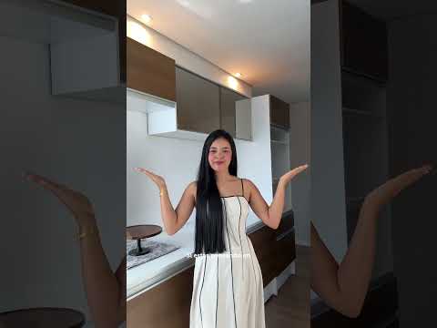 Cocina Compacta 240 x 52 cm 8 Puertas 1 Cajón con Mueble para Horno Blanco/Marrón Diamante Madesa