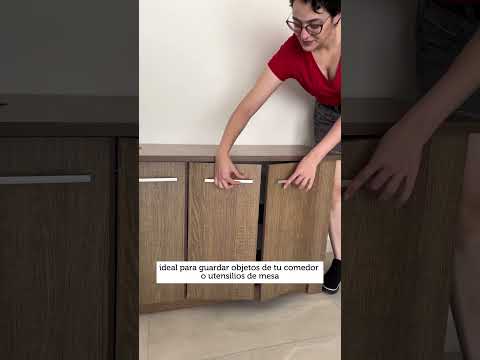 Credenza Bufetera 3 Puertas Marrón