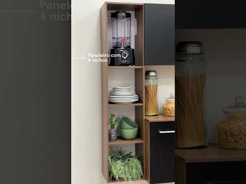 Cocina Integral 180cm Marrón/Gris Easy