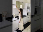 Cocina Integral 240 cm Con Mueble para Horno Blanco Topázio Madesa