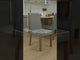 Juego de Comedor Mesa con Encimera de Madera y 6 Sillas Marrón/Silver Renata