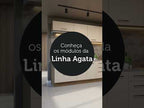 Cocina Integral 240 x 52 cm 8 Puertas 1 Cajón Con Mueble para Horno Blanco/Marrón Topázio Madesa 05