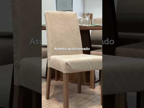 Juego de Comedor Patricia Mesa con Encimera de Vidrio y 6 Sillas Marrón/Negro/Imperial