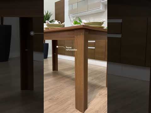 Mesa de Comedor 136 cm Marrón Madesa