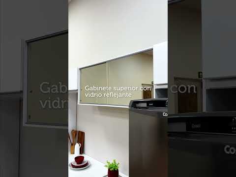 Cocina Integral 240cm Diamante Blanco/Marrón