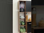 Cocina Compacta 120 cm Marrón/Negro Easy Madesa
