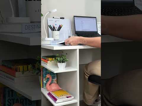 Escritorio Gamer 136 cm Blanco Madesa
