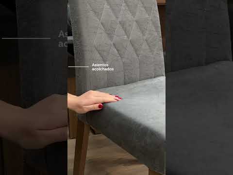 Juego de Comedor Mesa con Encimera de Vidrio 6 Sillas Marrón/Negro/Silver Geórgia