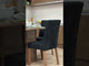 Juego de Comedor Mesa Encimera de Madera 4 Sillas Marrón/Negro/Oxford Karina