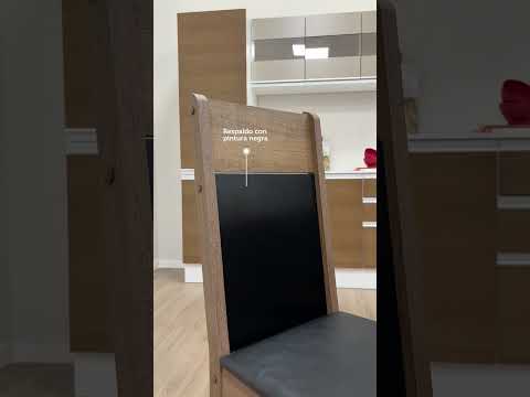 Juego de Comedor Cali Mesa Encimera de Madera con 4 Sillas Marrón/Crema/Beige