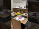 Mesa de Comedor Rectangular Encimera de Madera 5231 Negro
