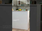 Isla de Cocina con Encimera 120 cm Blanco Madesa