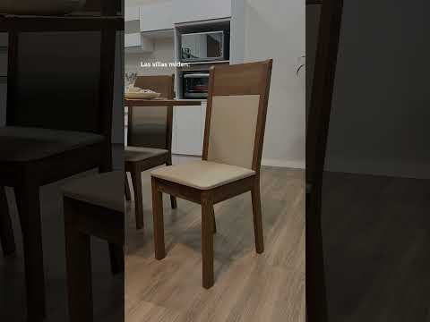Juego de Comedor Lousiana Con 6 Sillas Marrón/Crema