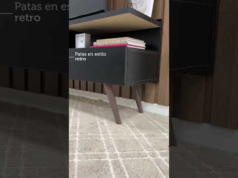 Mueble para TV hasta 65 Pulgadas 160 cm 3 Puertas Negro Londres Madesa