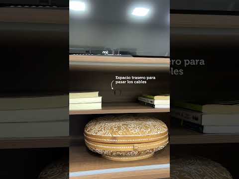 Mueble para TV hasta 65 Pulgadas 160 cm 1 Puerta Marrón/Blanco Dubai Madesa