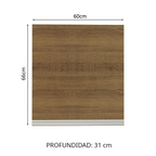 Alacena Madesa Glamy 60 cm 1 Puerta Marrón