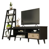 Mueble para TV hasta 65 Pulgadas Udine + Escalera Negro