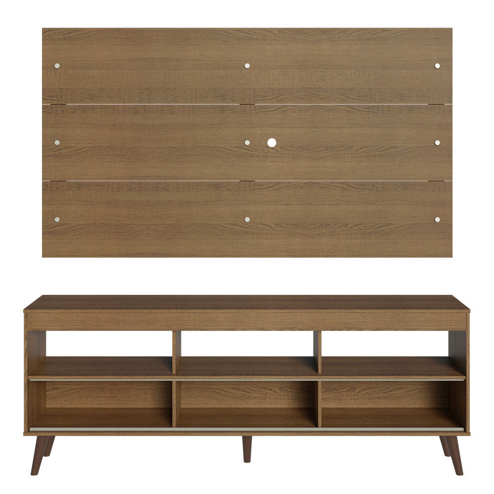 Mueble para TV y Panel Hasta 65" con Patas Marrón Detroit