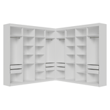 Clóset Esquinero 522 cm 8 Cajones Blanco Venus Madesa