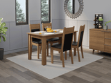 Comedor Mesa con Encimera de Madera 4 Sillas Ellen Madesa RP