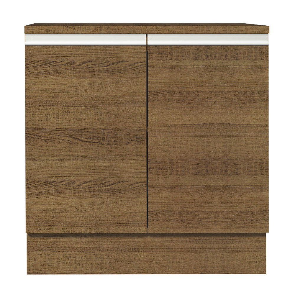 Gabinete Bajo 80 cm 2 Puertas Marrón Glamy Madesa