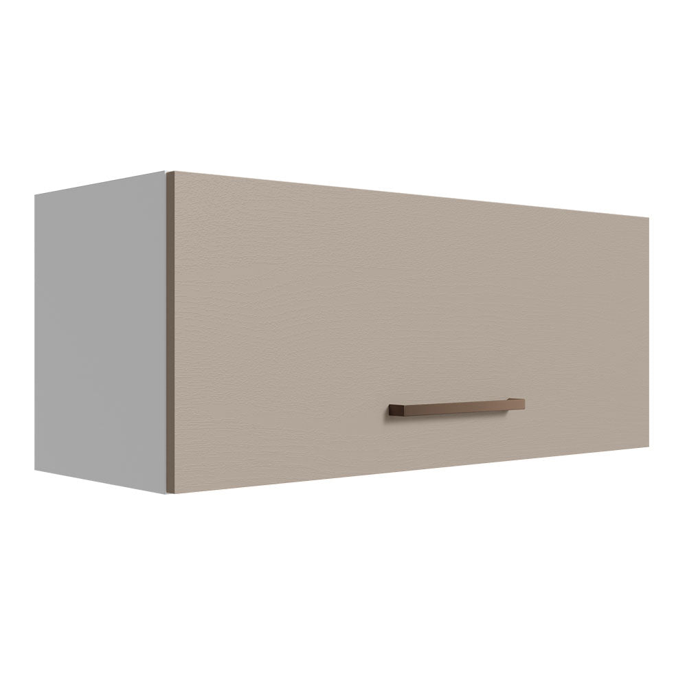Gabinete Superior Multiuso 80 cm 1 Puerta Blanco/Crema Madesa