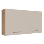 Gabinete Superior Multiuso 120 cm 2 Puertas Marrón/Crema Madesa