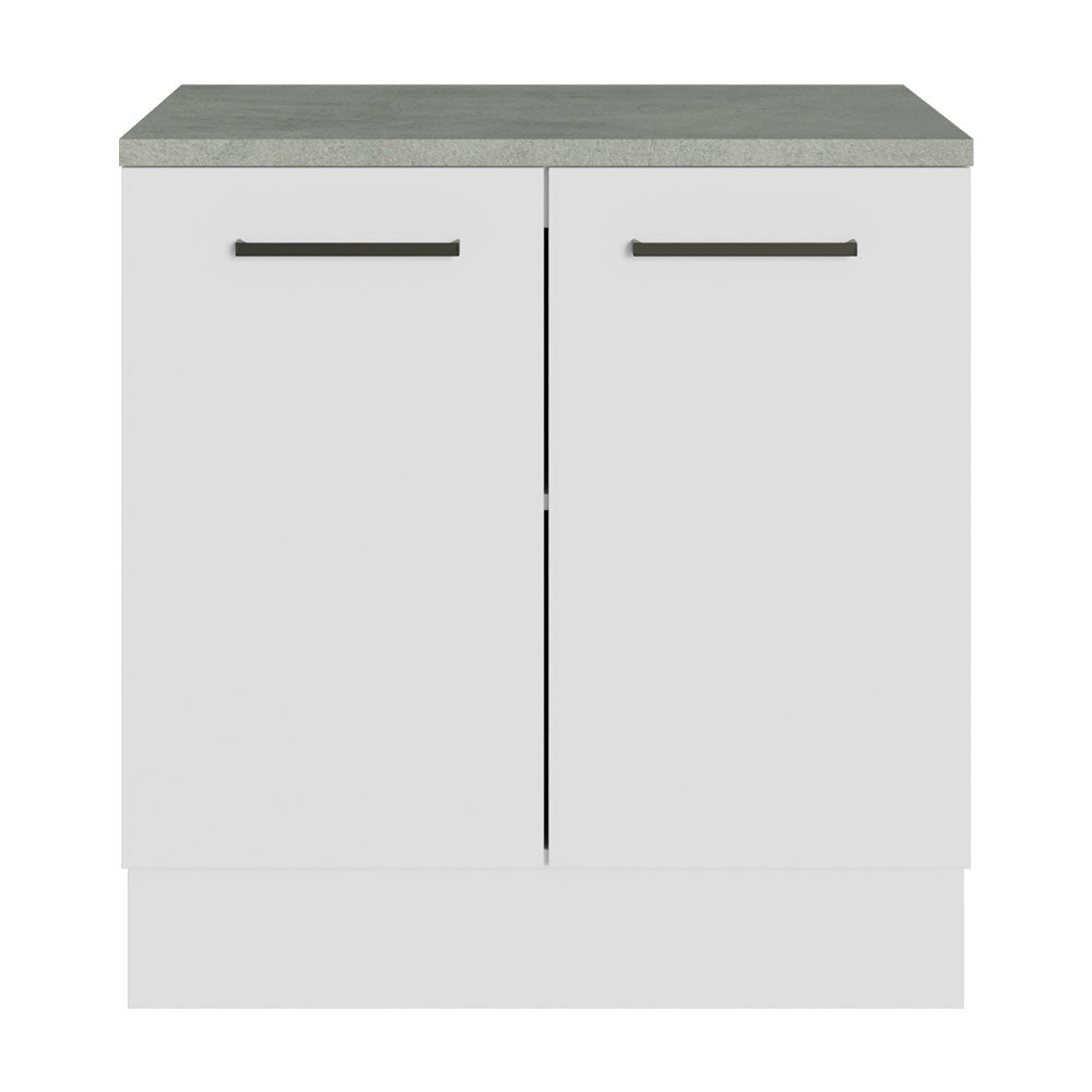 Gabinete Bajo Multiuso 80 cm 2 Puertas Blanco Madesa