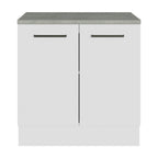 Gabinete Bajo Multiuso 80 cm 2 Puertas Blanco Madesa