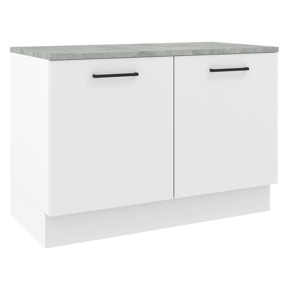 Gabinete Bajo 120 cm 2 Puertas Blanco Agata Madesa
