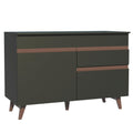 Gabinete Bajo para Fregadero 120 cm 2 Puertas 1 Cajón Negro Reims Madesa