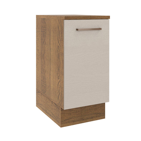 Mueble de Cocina 40 cm 1 Puerta Marrón/Crema Agata Madesa