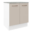 Mueble de Cocina  70 cm 2 Puertas Blanco/Crema Agata Madesa