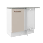 Mueble de Cocina Esquinero 1 Puerta Blanco/Crema Agata Madesa