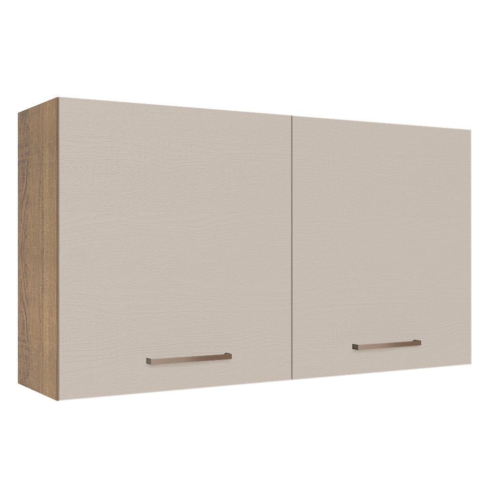 Alacena 120 cm 2 Puertas Marron/Crema Agata Madesa